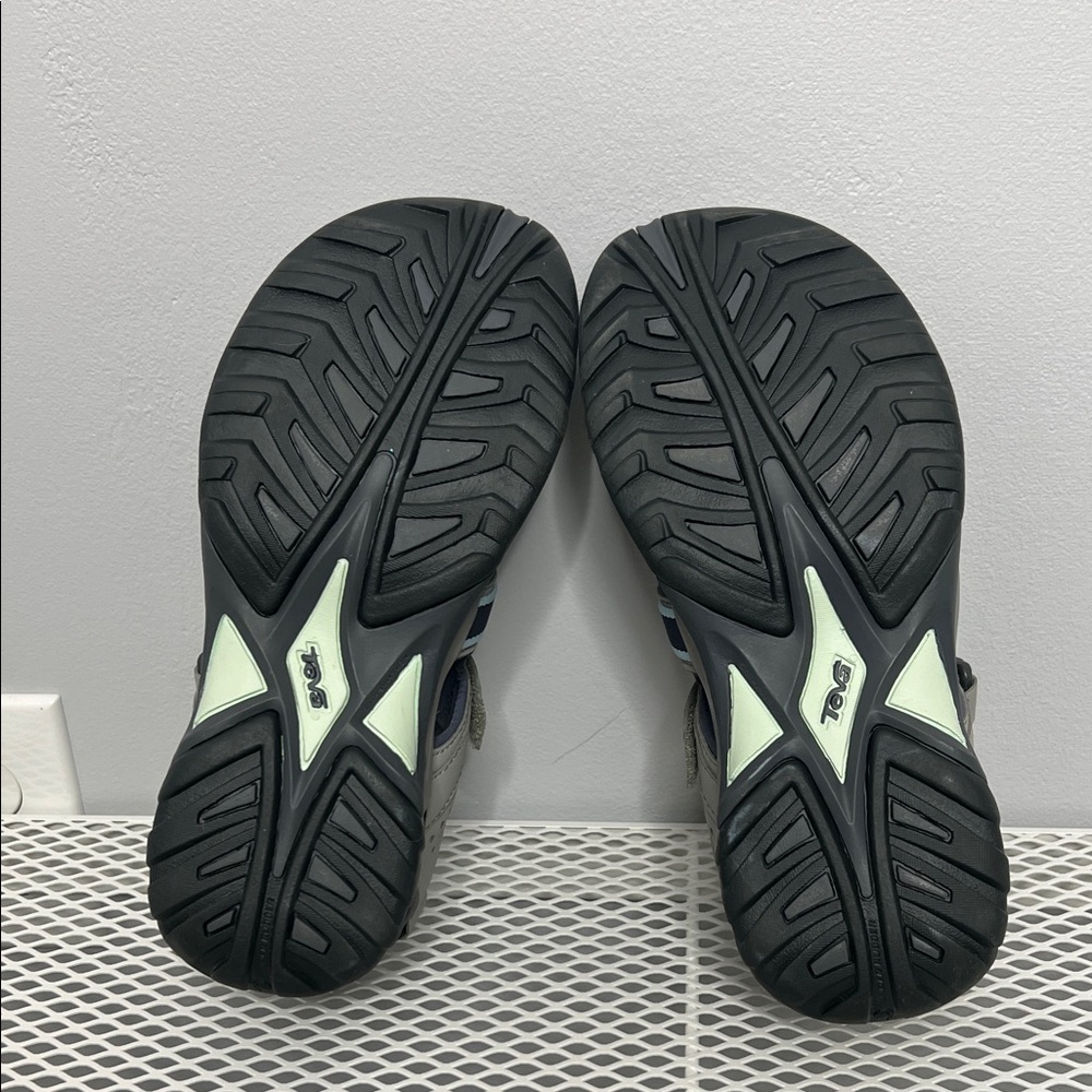 Teva Omnium Gray Blue Closed Toe Hiking Sport Sandals Women’s 9.5 - Picture 7 of 7
